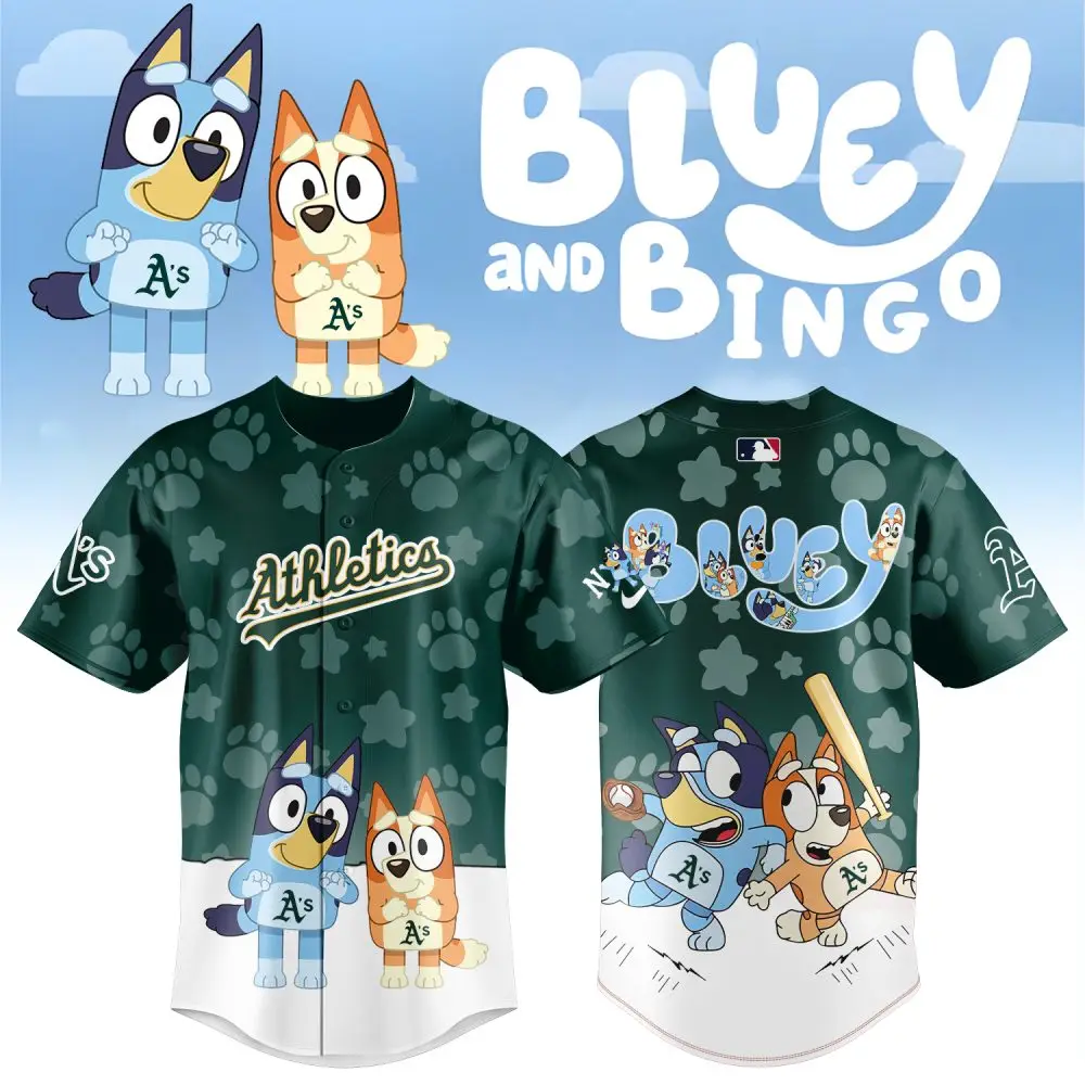 Bluey & Bingo Athletics Jersey - Fun Cartoon Sports Shirt For Kids & Fans Bluey & Bingo Athletics Jersey - Fun Cartoon Sports Shirt For Kids & Fans - Image 1