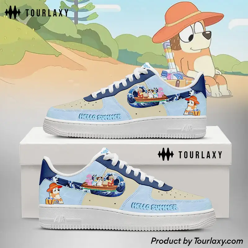Bluey 4 Bluey Cartoon Air Force 1 Shoes Bluey 4 Bluey Cartoon Air Force 1 Shoes - Image 1