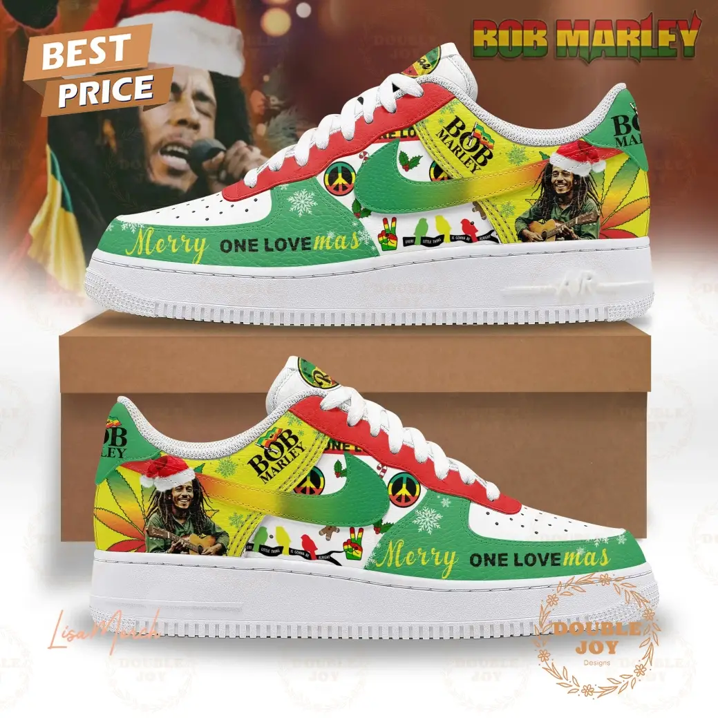 Bob Marley Merry One Love Mas Air Force 1 Sneakers
