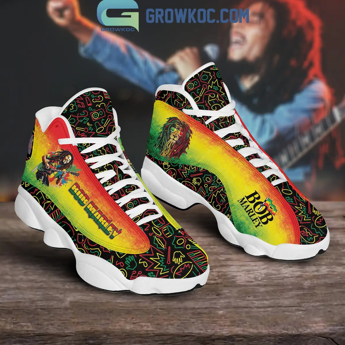 Bob Marley One Love One World Fan Air Jordan 13 Shoes