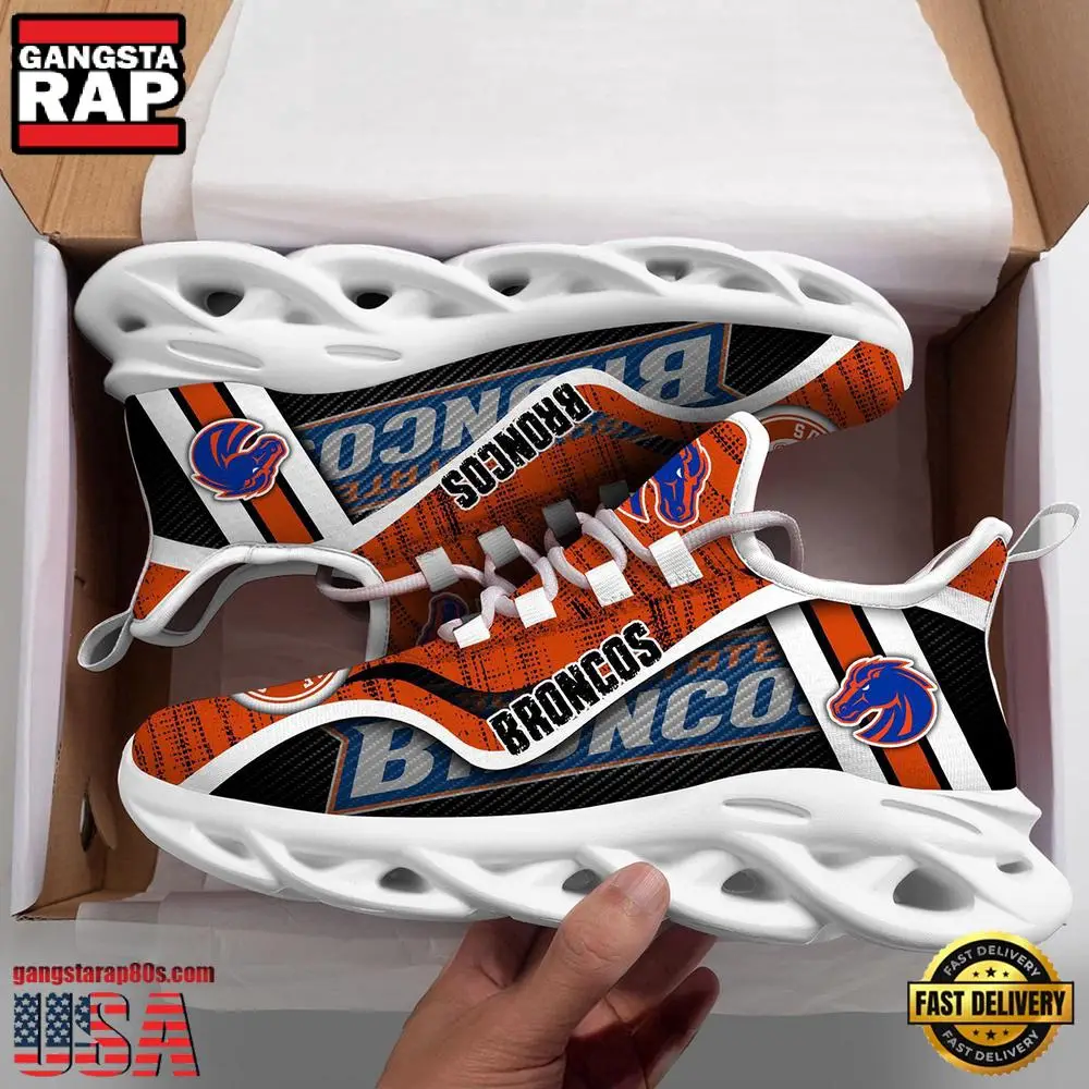 Boise State Broncos NCAA Clunky New Design Max Soul Shoes, Running Sneakers