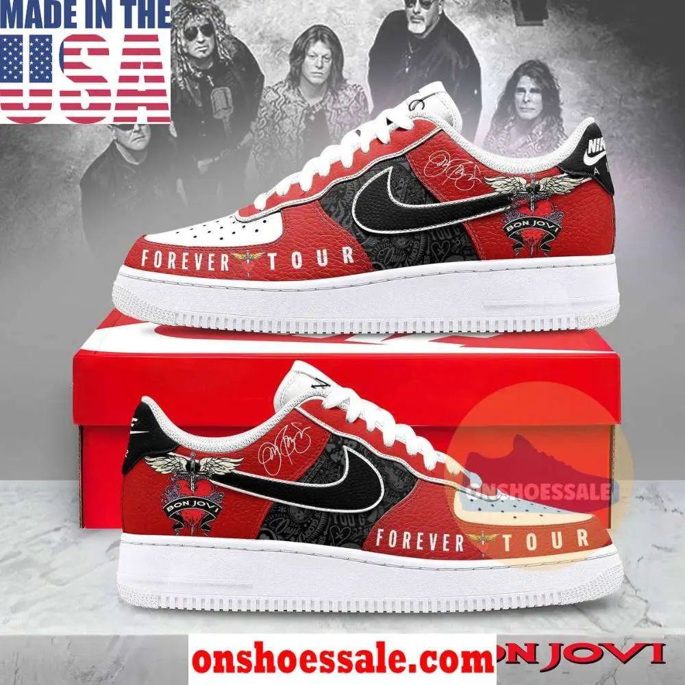 Bon Jovi Forever Tour Air Force 1 Shoes, Gift For Fans - Best Gift Shoes