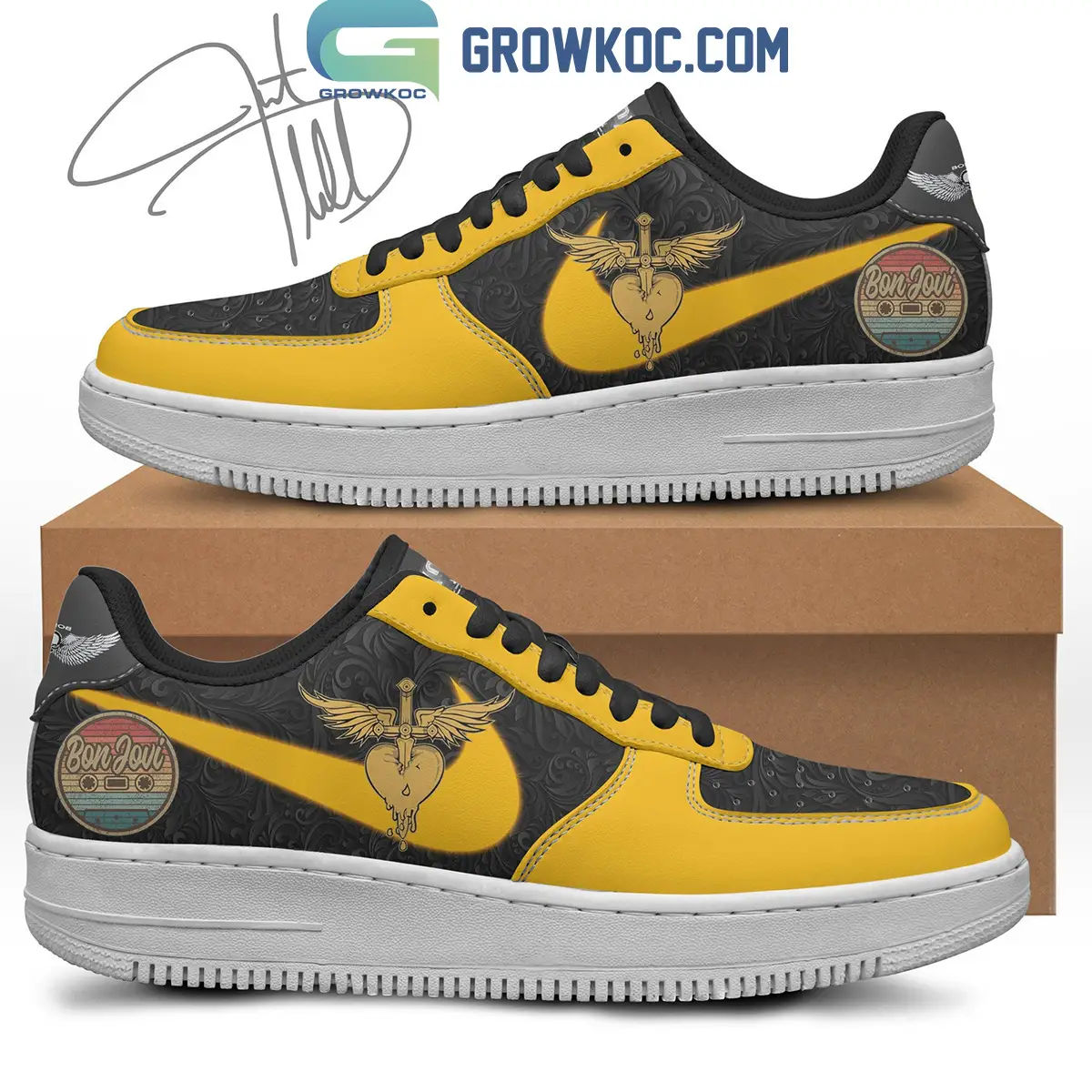 Bon Jovi You Give Love A Bad Name Air Force 1 Shoes