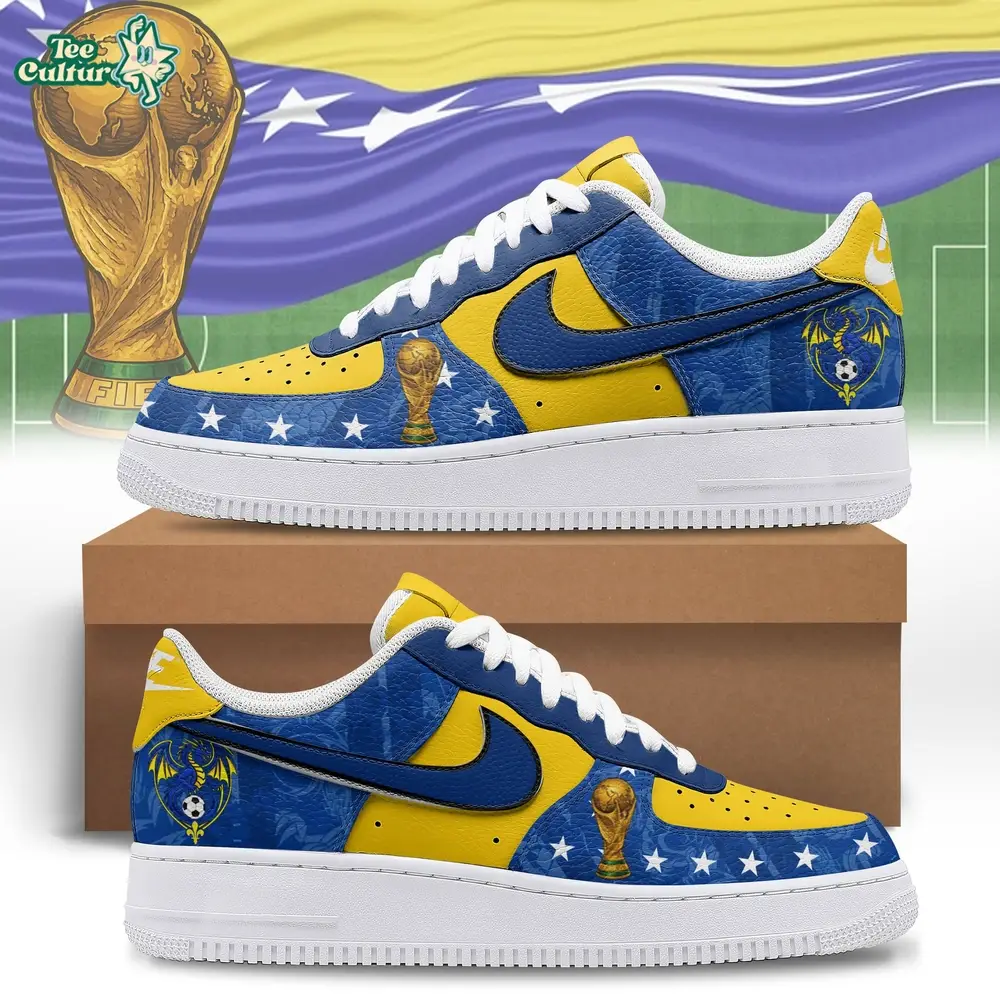 Bosnia and Herzegovina World Cup 2026 Inspired Premium AF1 Style Shoes