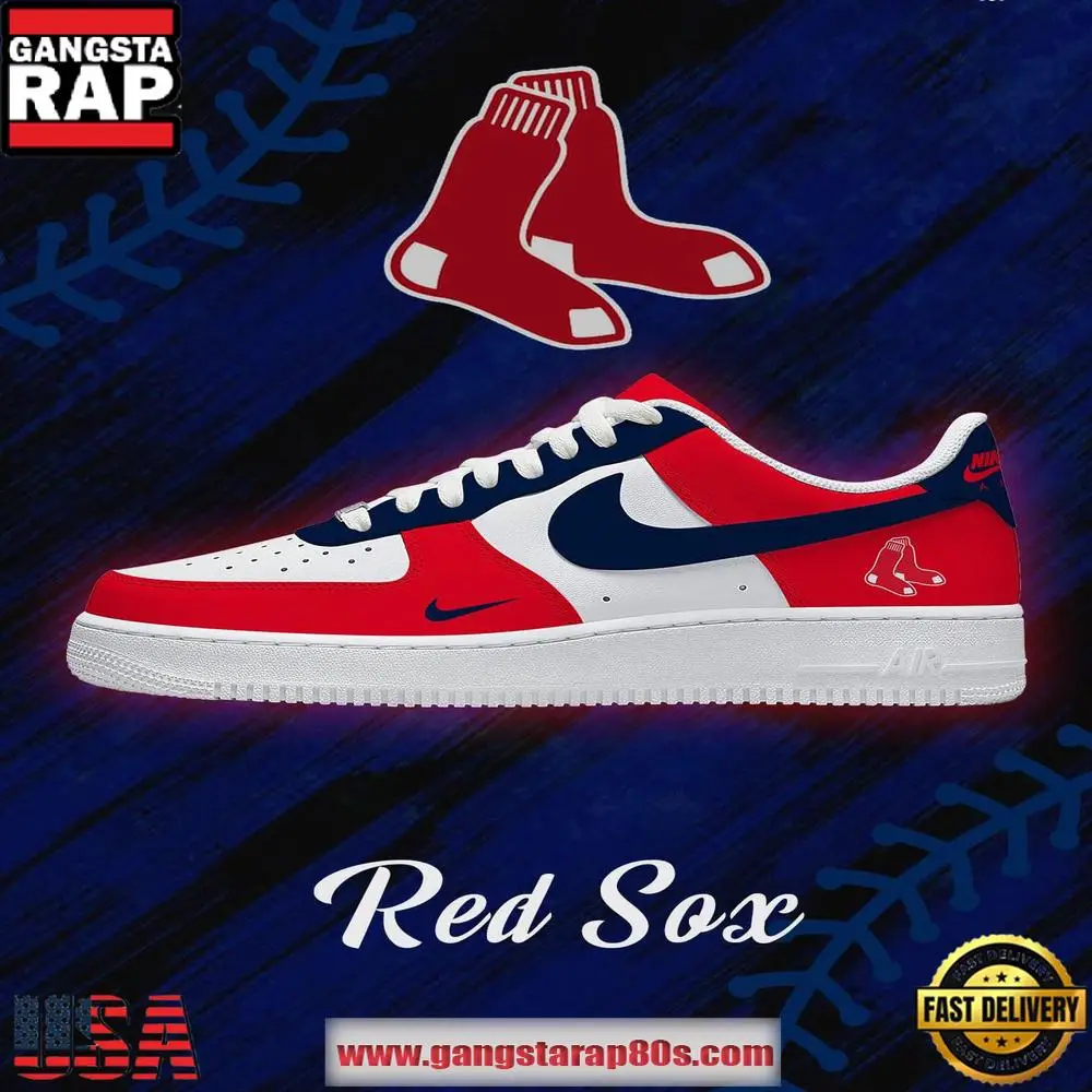 Boston Baseball Nike Air Force 1 Sneakers Shoes