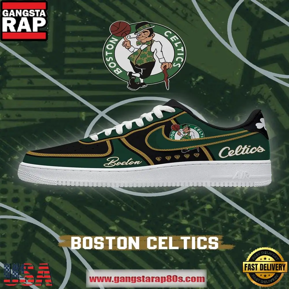 Boston Basketball Limited NBA Nike Air Force 1 Shoes Running Sneakers