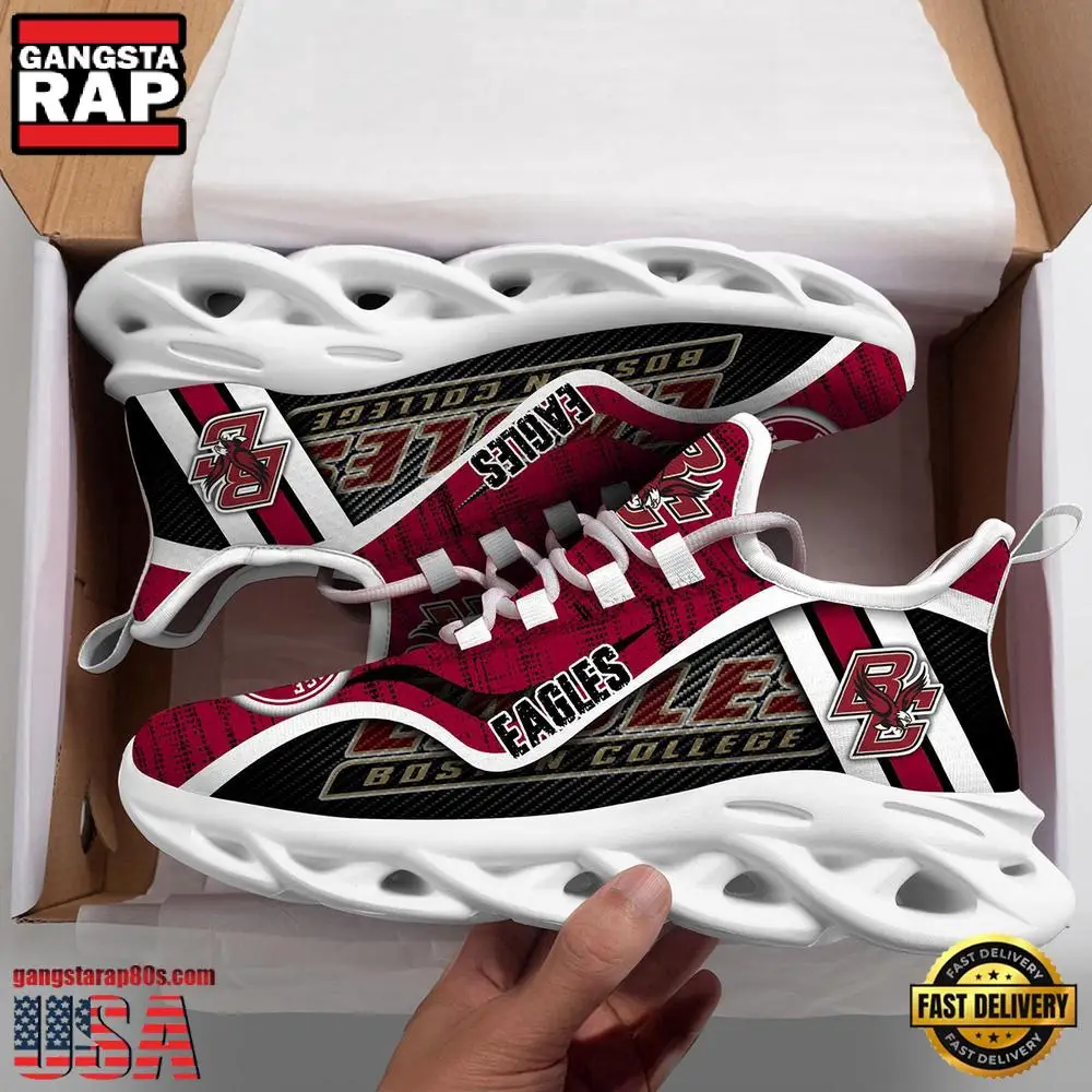 Boston College Eagles NCAA Clunky New Design Max Soul Shoes, Running Sneakers