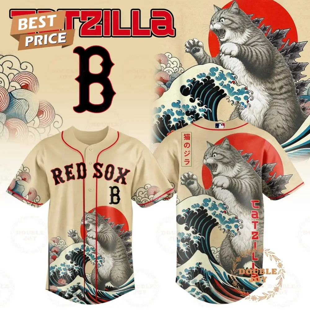 Boston Red Sox Catzilla 2025 Japan Limited Edition Baseball Jersey