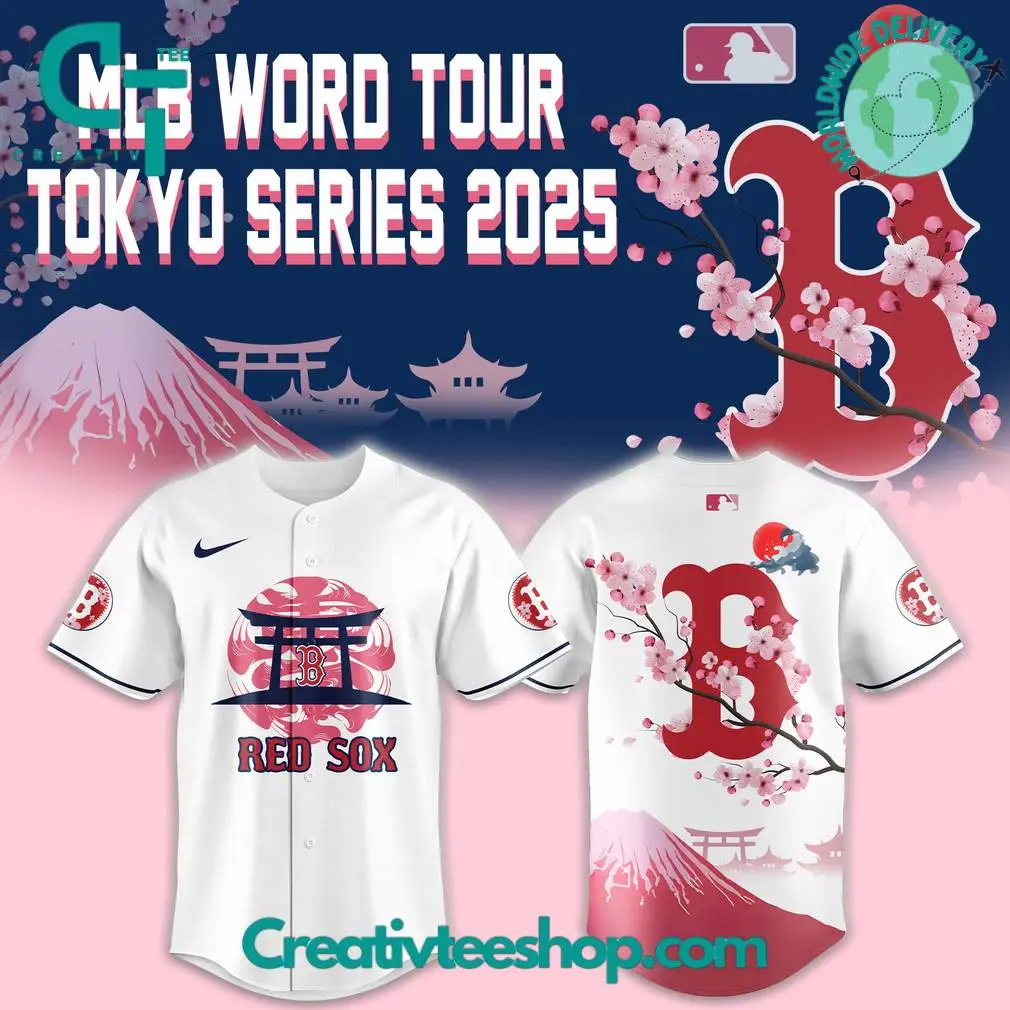 Boston Red Sox Fuji Mount Tokyo Series 2025 Baseball Jersey