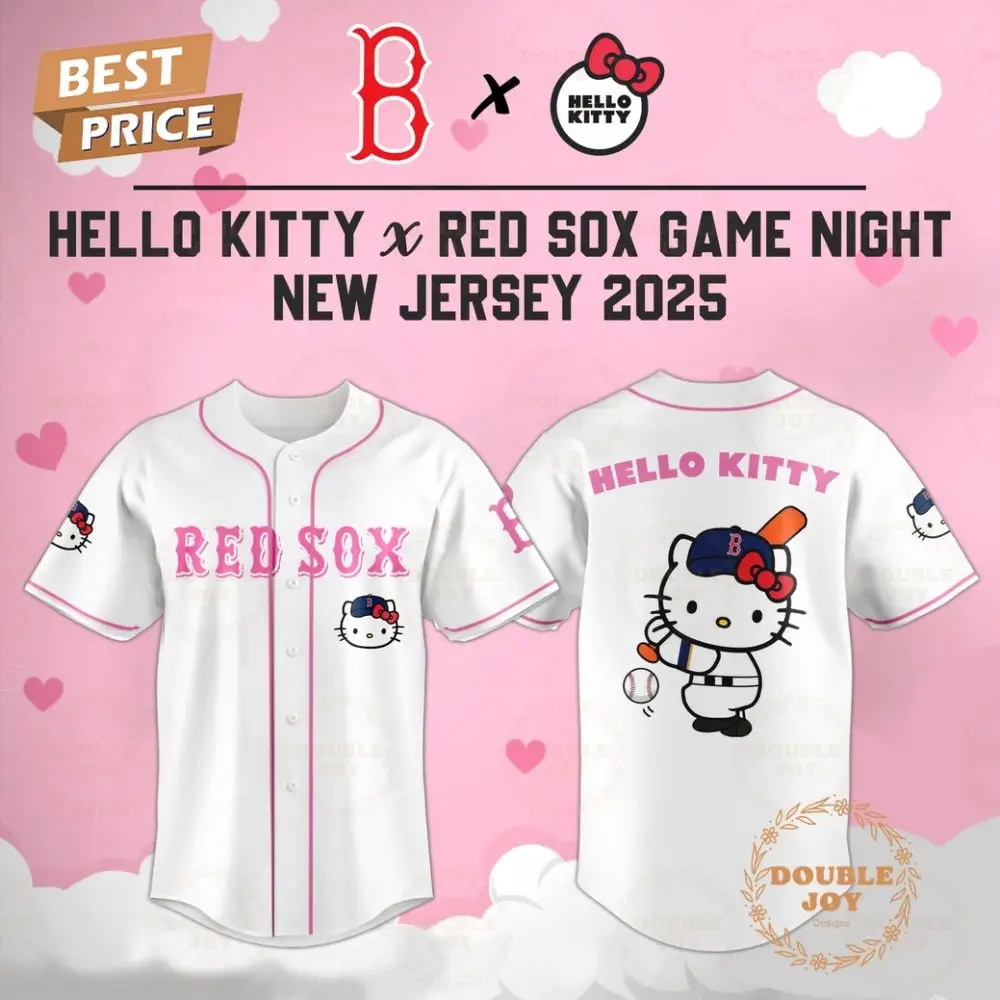 Boston Red Sox Hello Kitty X Cubs Game Night 2025 New Limited Edition Baseball Jersey