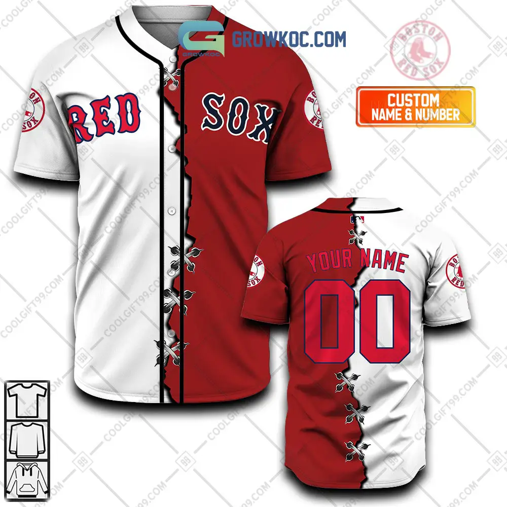 Boston Red Sox MLB Personalized Mix Baseball Jersey