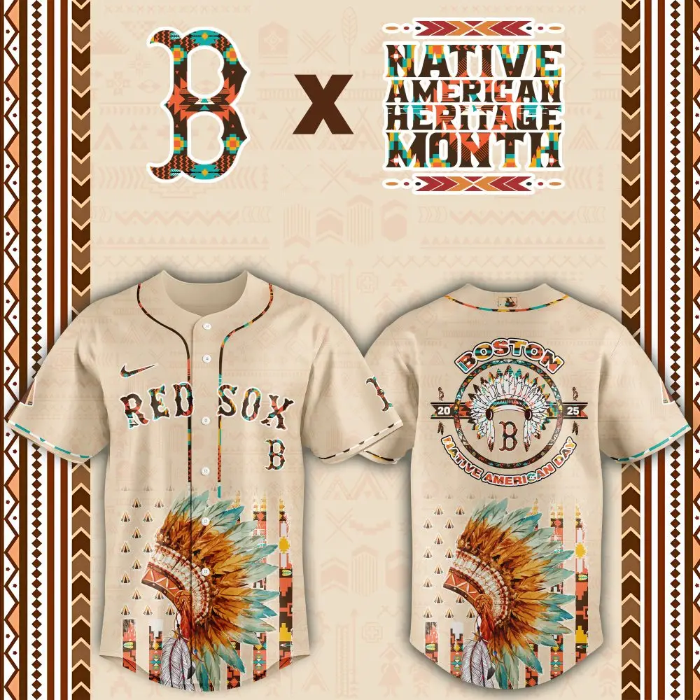 Boston Red Sox Native American Heritage Month Baseball Jersey