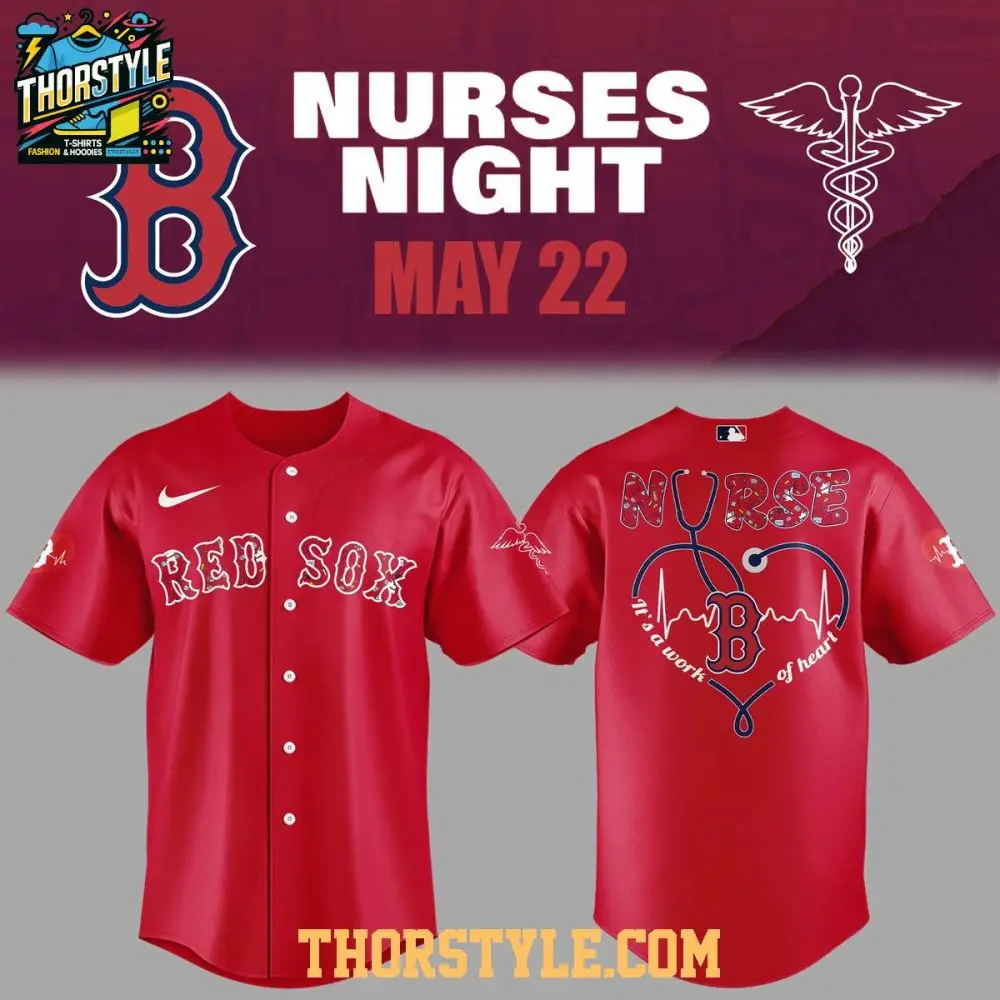 Boston Red Sox Nurses Appreciation 2025 Work Of Heart Baseball Jersey