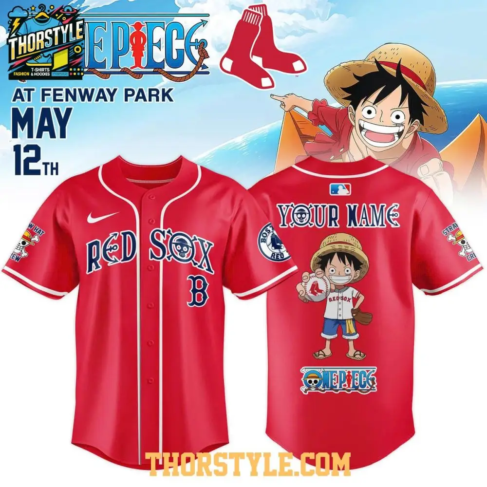 Boston Red Sox One Piece Night 2026 At Fenway Park Baseball Jersey Boston Red Sox One Piece Night 2026 At Fenway Park Baseball Jersey - Image 1