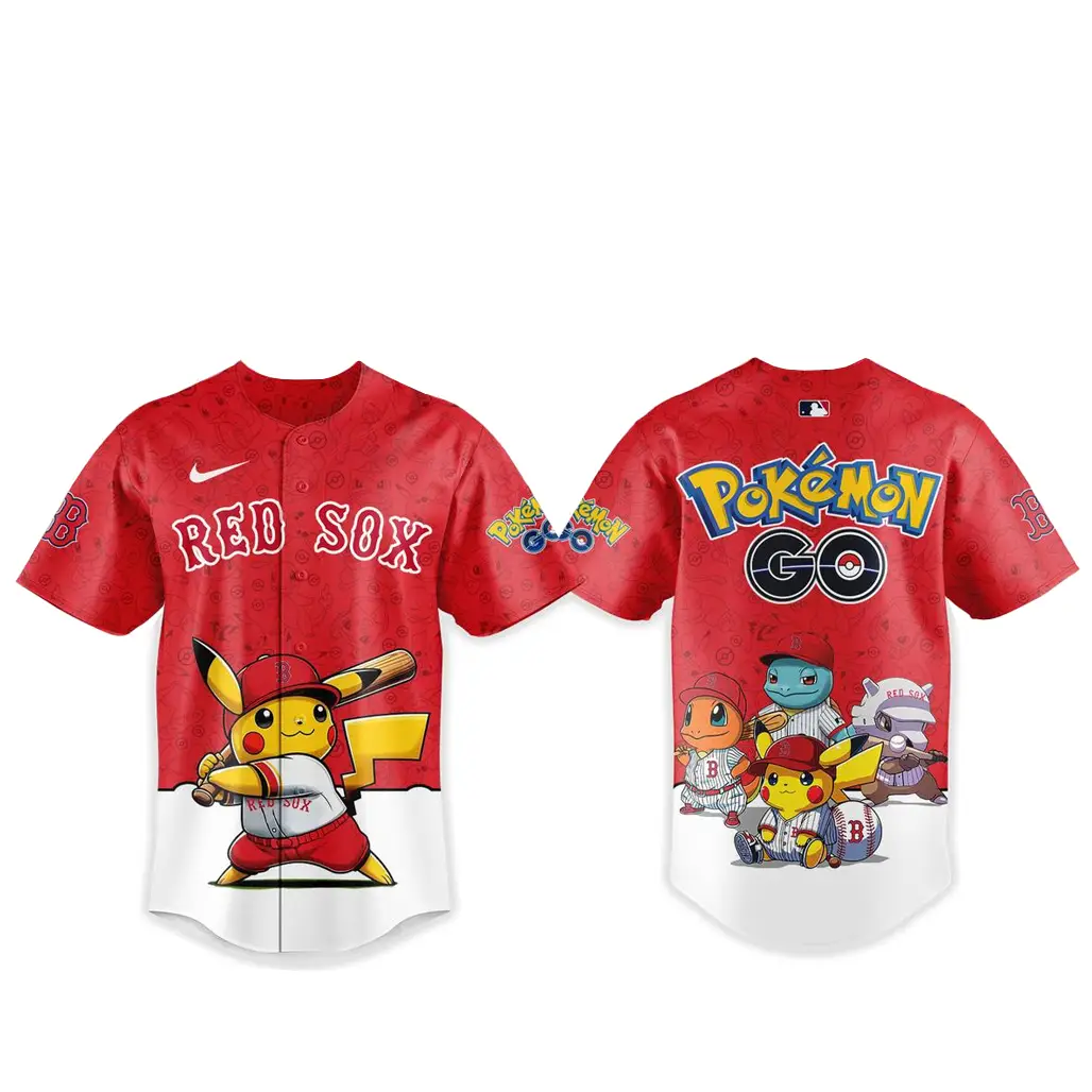 Boston Red Sox Pokemon Go Night 2026 Game Baseball Jersey - Tazila