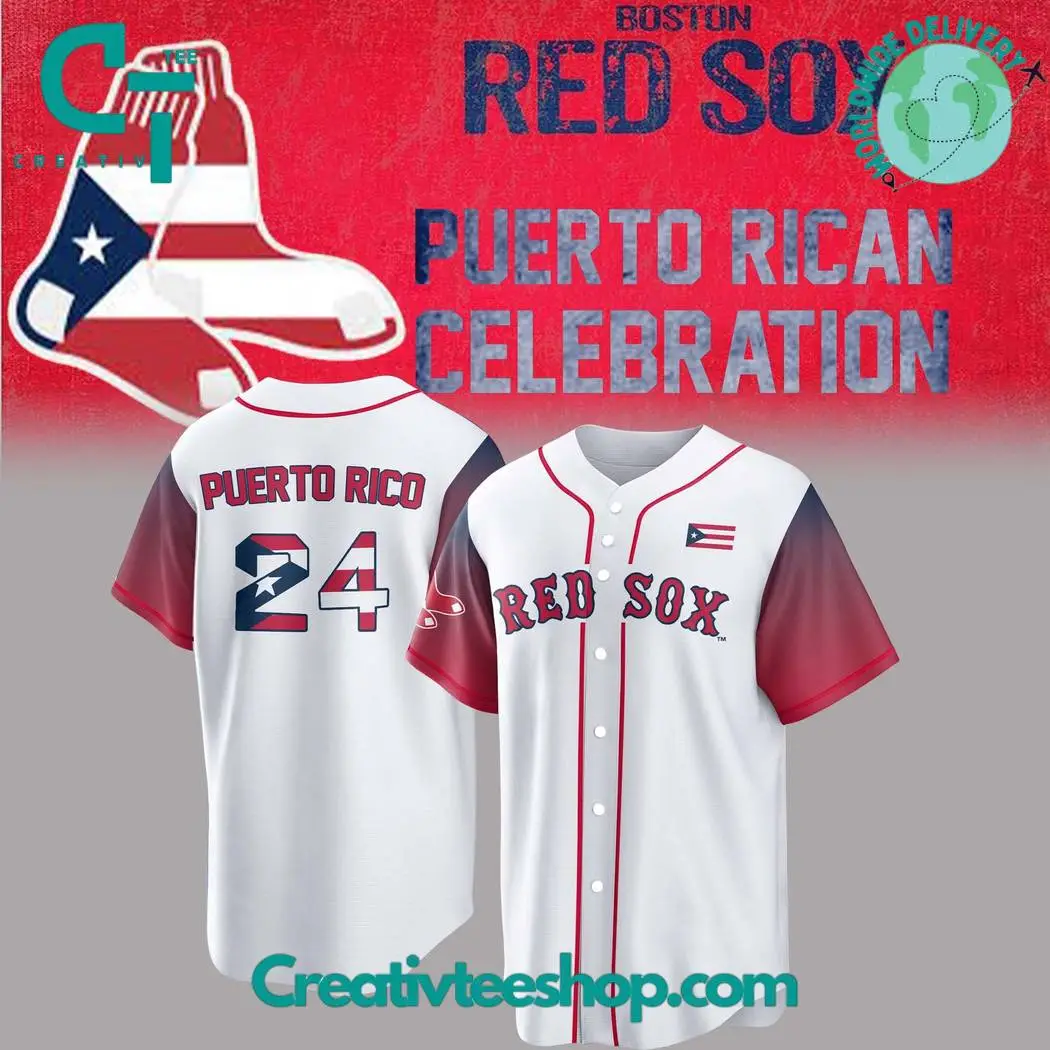 Boston Red Sox Puerto Rico 2024 Baseball Jersey