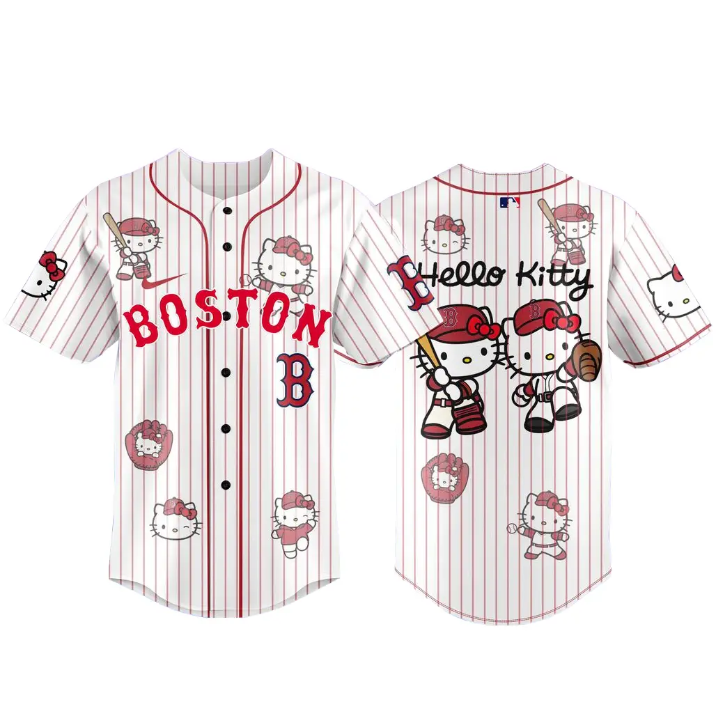 Boston Red Sox x Hello Kitty 2026 Baseball Jersey - Tazila