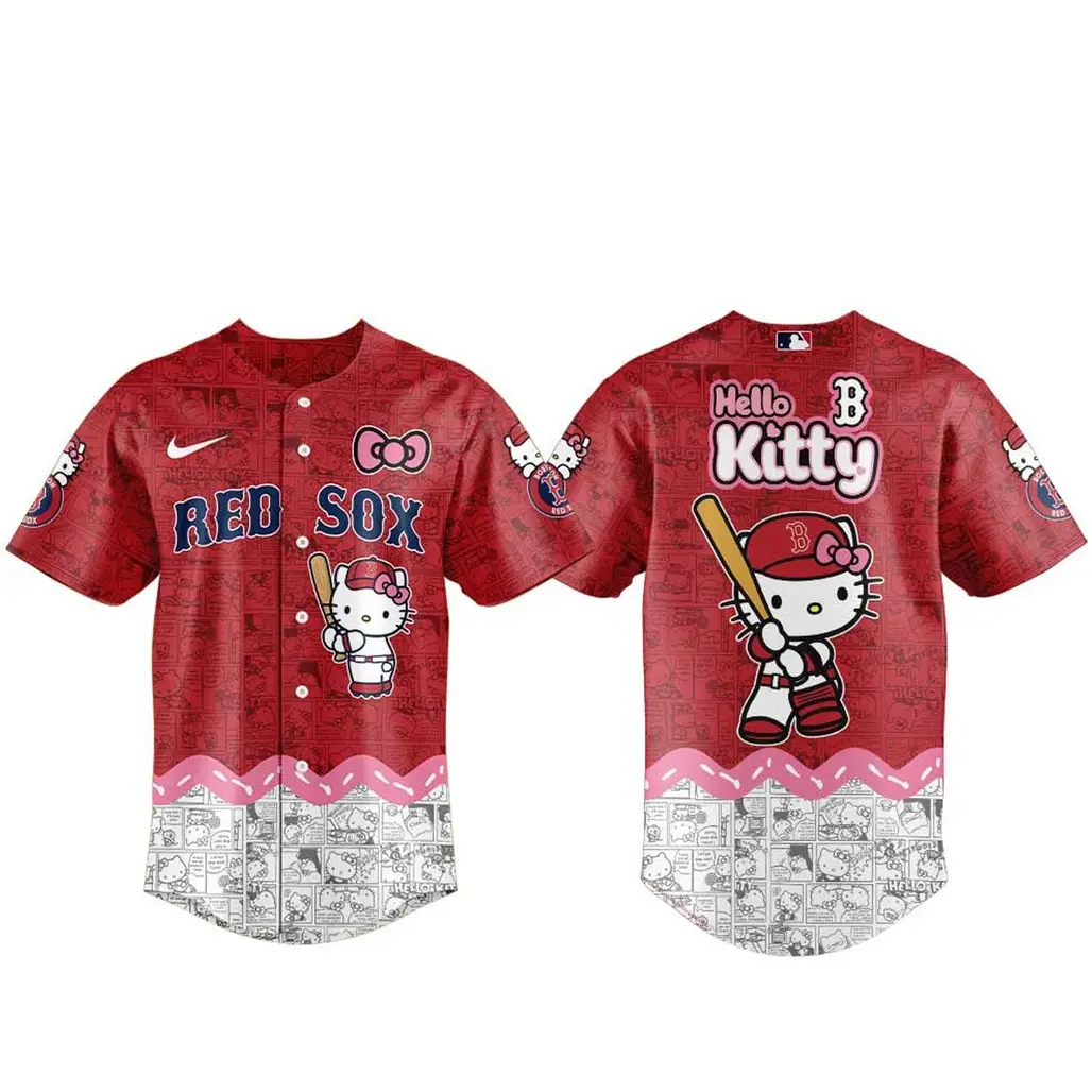 Boston Red Sox x Hello Kitty Night Game 2026 Baseball Jersey - Tazila