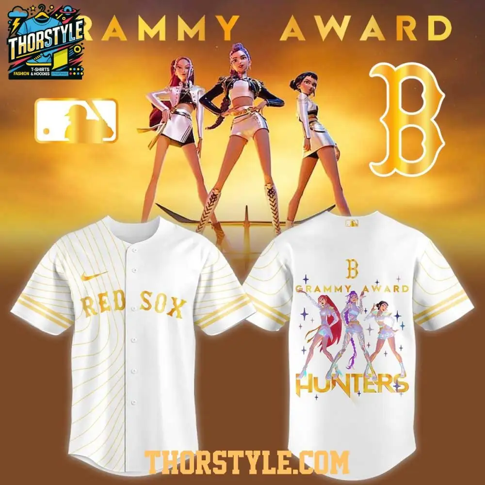 Boston Red Sox X Kpop Demon Hunters 2026 Grammys Personalized Baseball Jersey