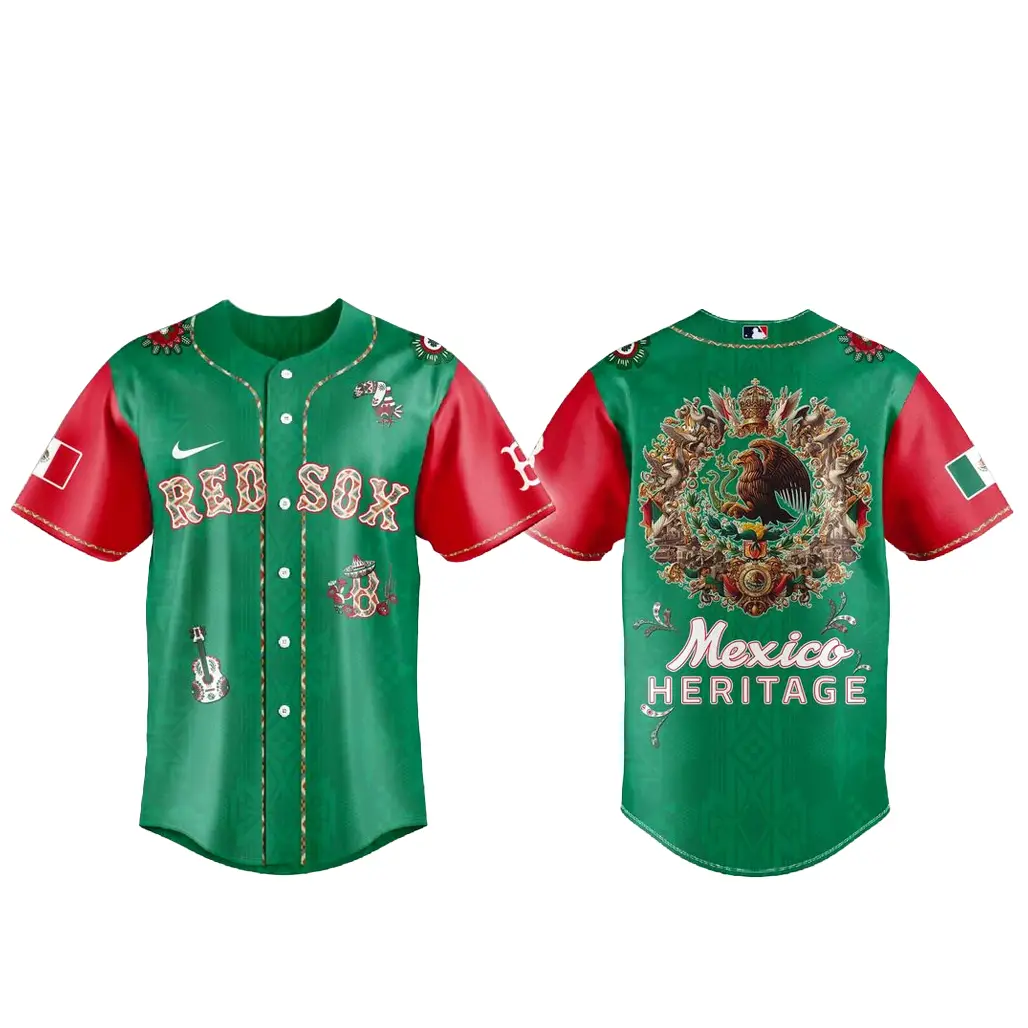 Boston Red Sox x Mexican Heritage Night Baseball Jersey - Tazila