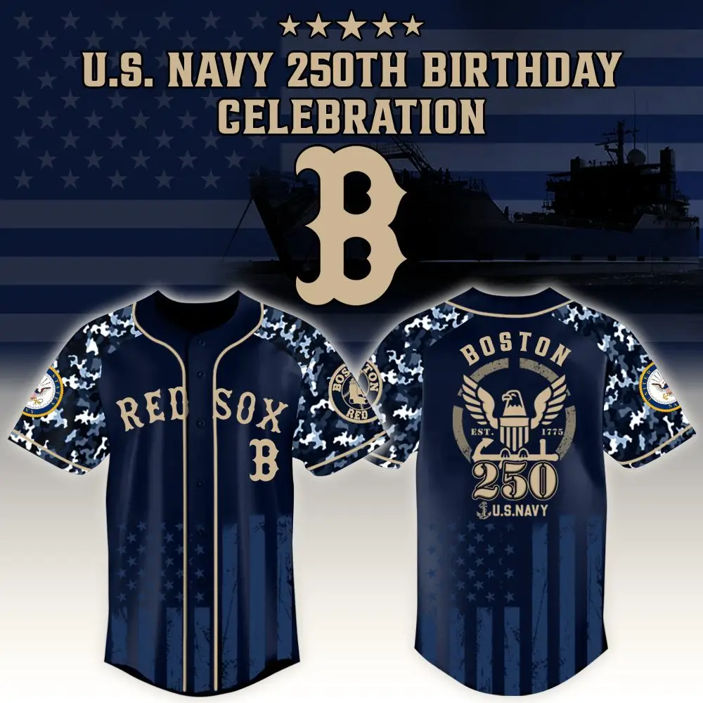 Boston Red Sox X Mlb Honoring 250 Years Of The U.S. Navy – Mlb Baseball Jersey