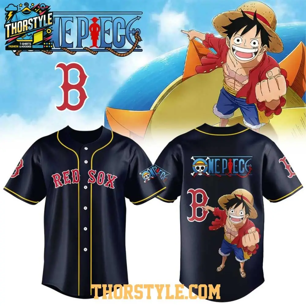 Boston Red Sox X One Piece Night 2026 Into The Grand Line Baseball Jersey