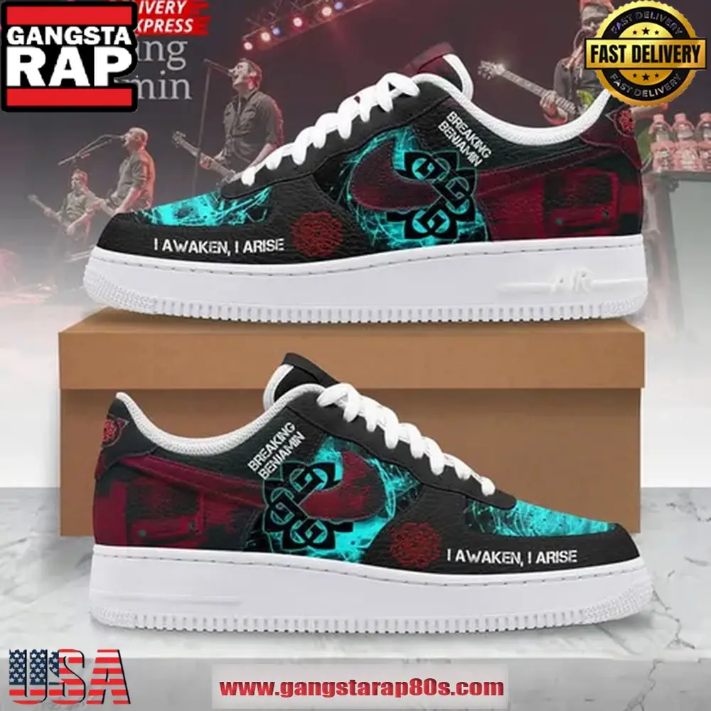 Breaking Benjamin Limited Edition Air Force 1 Sneakers Shoes Breaking Benjamin Limited Edition Air Force 1 Sneakers Shoes - Image 1