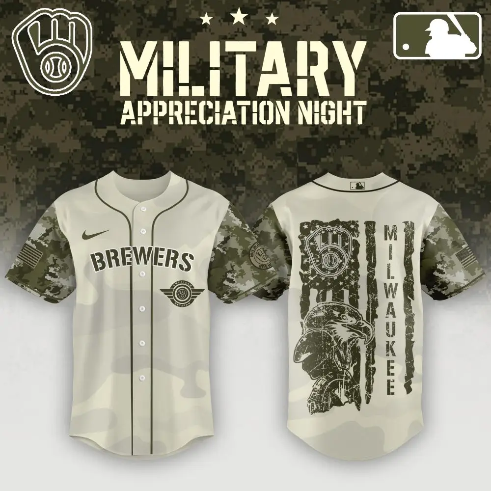 Brewers Military Appreciation Camo Jersey - Limited Edition Mlb Fan Gear