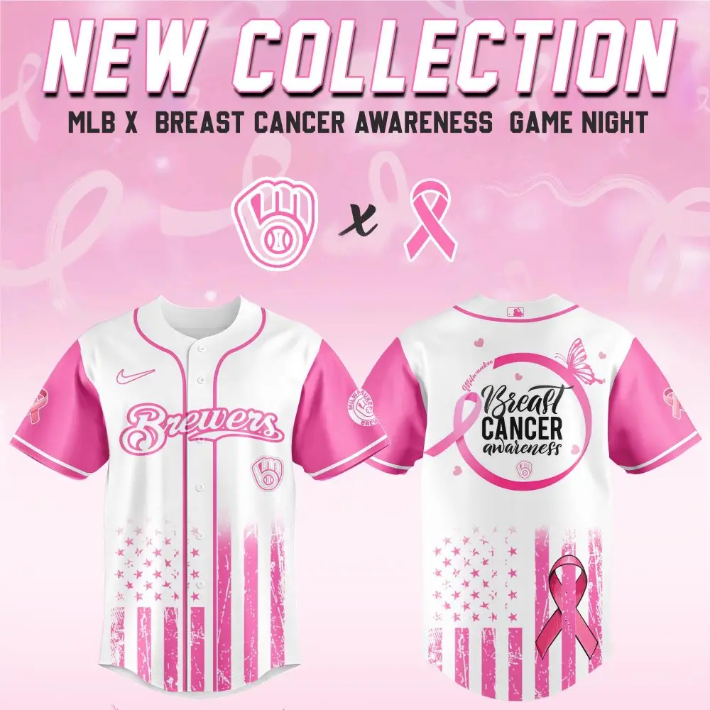 Brewers Pink Jersey - Mlb Breast Cancer Awareness Limited Edition