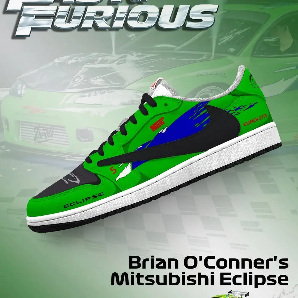Brian O'Conner's Eclipse V.2 Fast and Furious Low Top Shoes