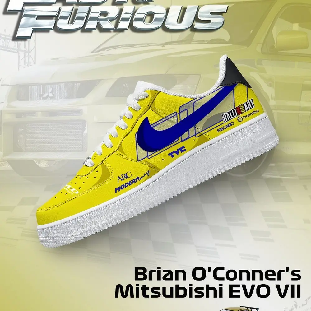 Brian O'Conner's EVO VII Fast and Furious Low Top Shoes