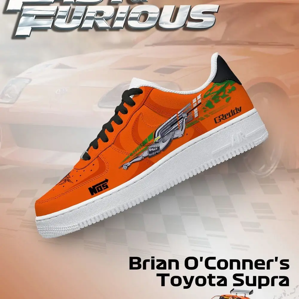 Brian O'Conner's Supra Fast and Furious AF1 Shoes
