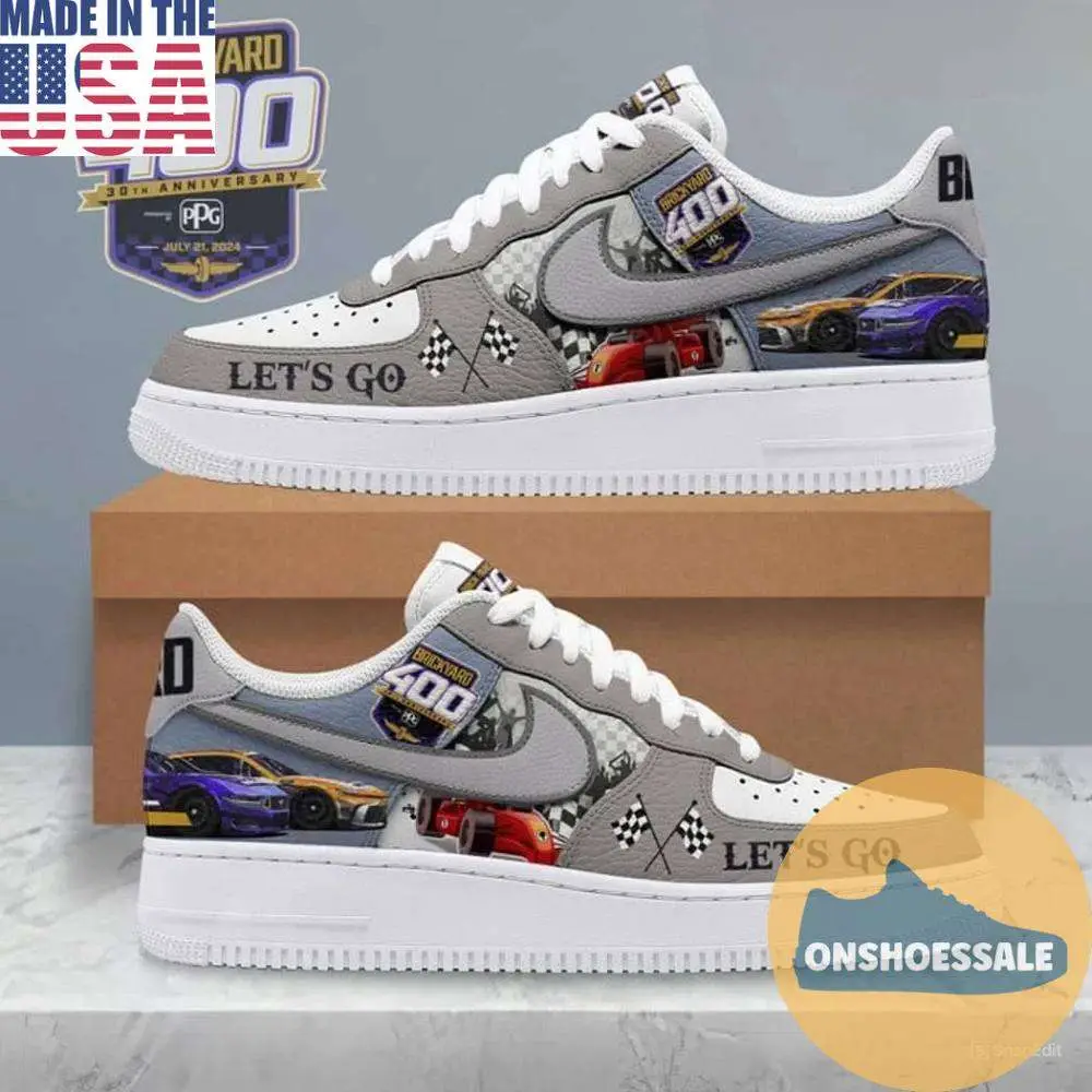 Brickyard 400 30th Anniversary Air Force 1, Gift For Fans - Best Gift Shoes Brickyard 400 30th Anniversary Air Force 1, Gift For Fans - Best Gift Shoes - Image 1