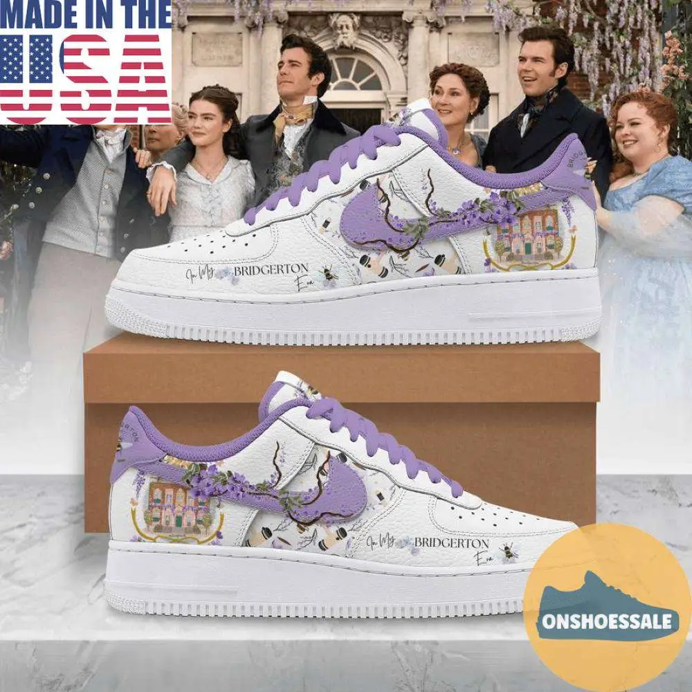 Bridgerton Era Nike Air Force, Gift For Fans - Best Gift Shoes Bridgerton Era Nike Air Force, Gift For Fans - Best Gift Shoes - Image 1