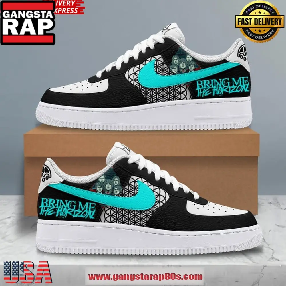 Bring Me The Horizon Special Edition Air Force 1 Running Sneakers Shoes