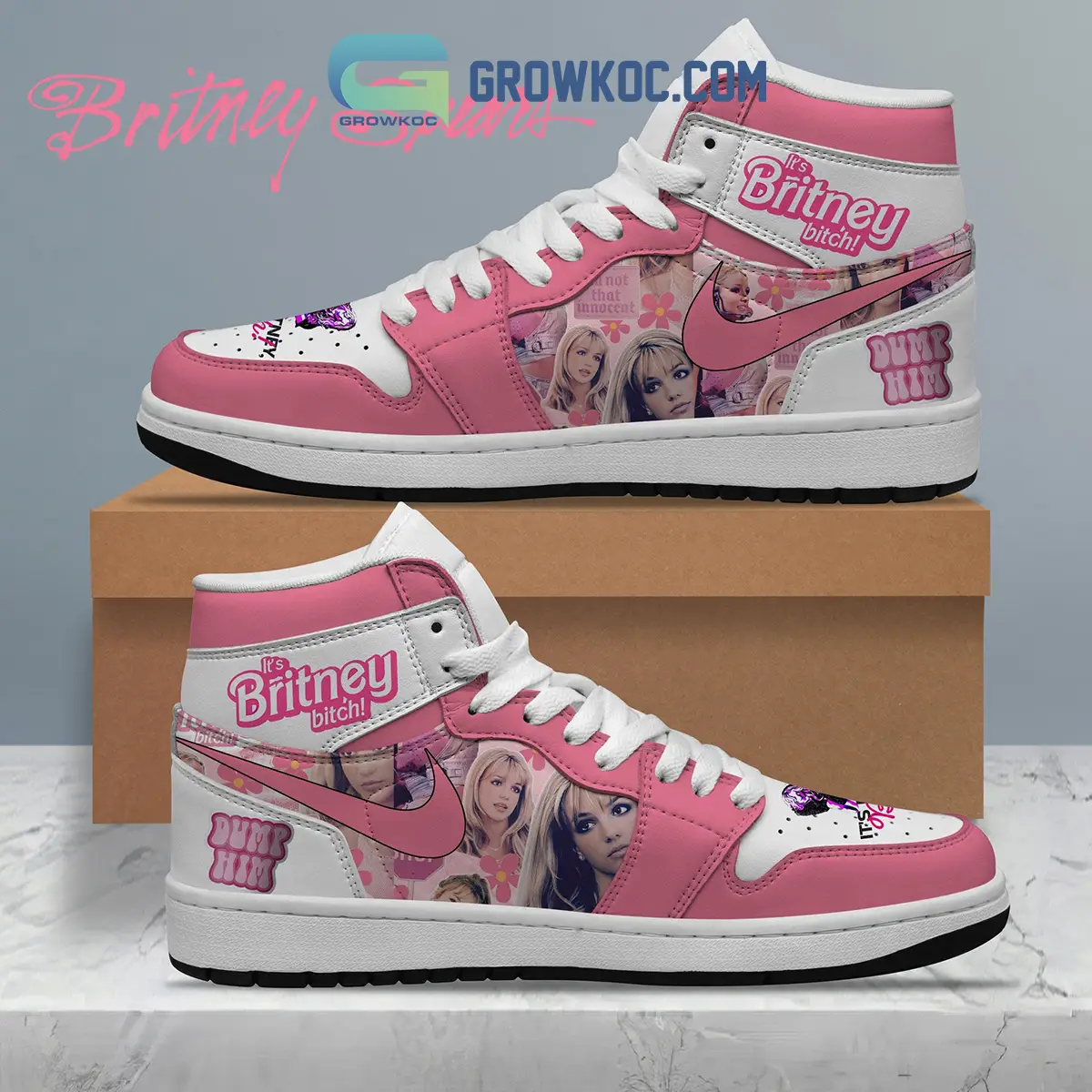 Britney Spears Barbie Fan Love Air Jordan 1 Shoes