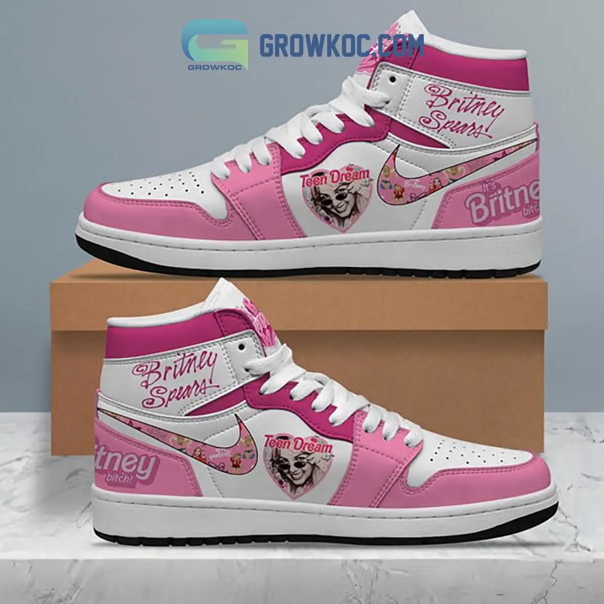 Britney Spears Team Dream Love Air Jordan 1 Shoes