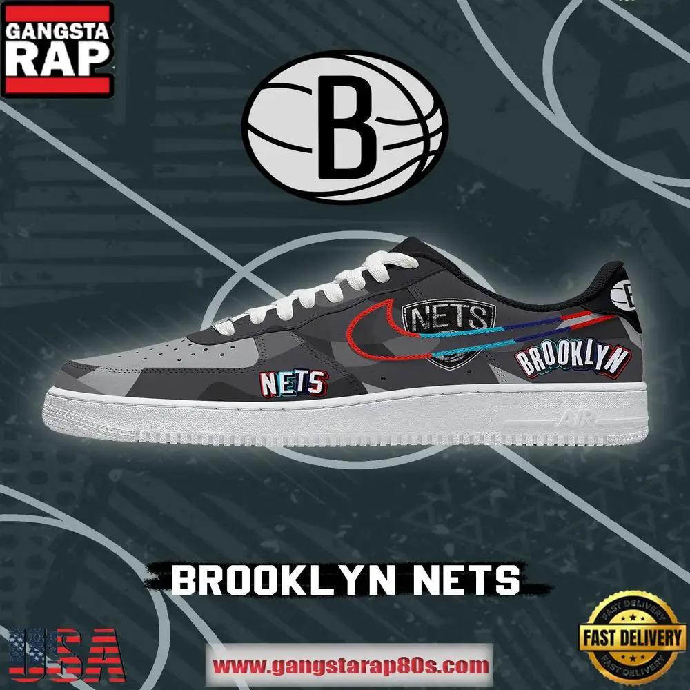 Brooklyn Basketball Limited NBA Nike Air Force 1 Shoes Running Sneakers Brooklyn Basketball Limited NBA Nike Air Force 1 Shoes Running Sneakers - Image 1