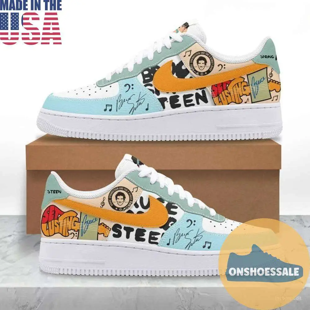 Bruce Springsteen & The E Street Band Tour Air Force 1 Shoes, Gift For Fans - Best Gift Shoes
