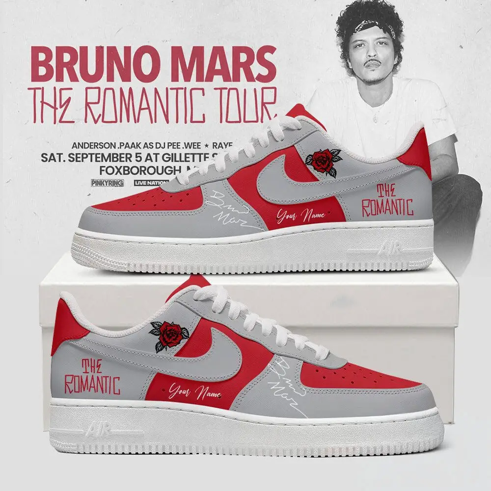 Bruno Mars Air Force 1 Bruno Mars The Romantic Tour Merch Music Lover Present