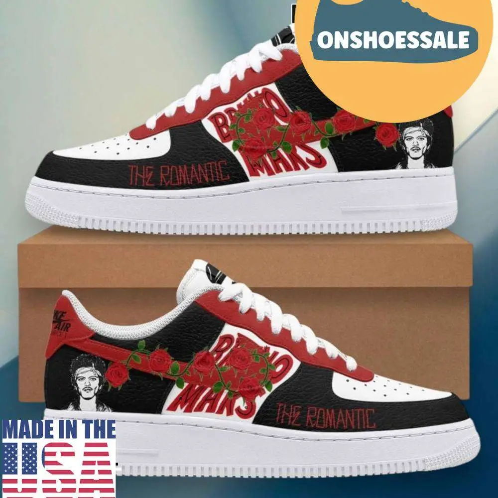 Bruno Mars The Romantic Premium Air Force 1 Shoes, Gift For Fans - Best Gift Shoes