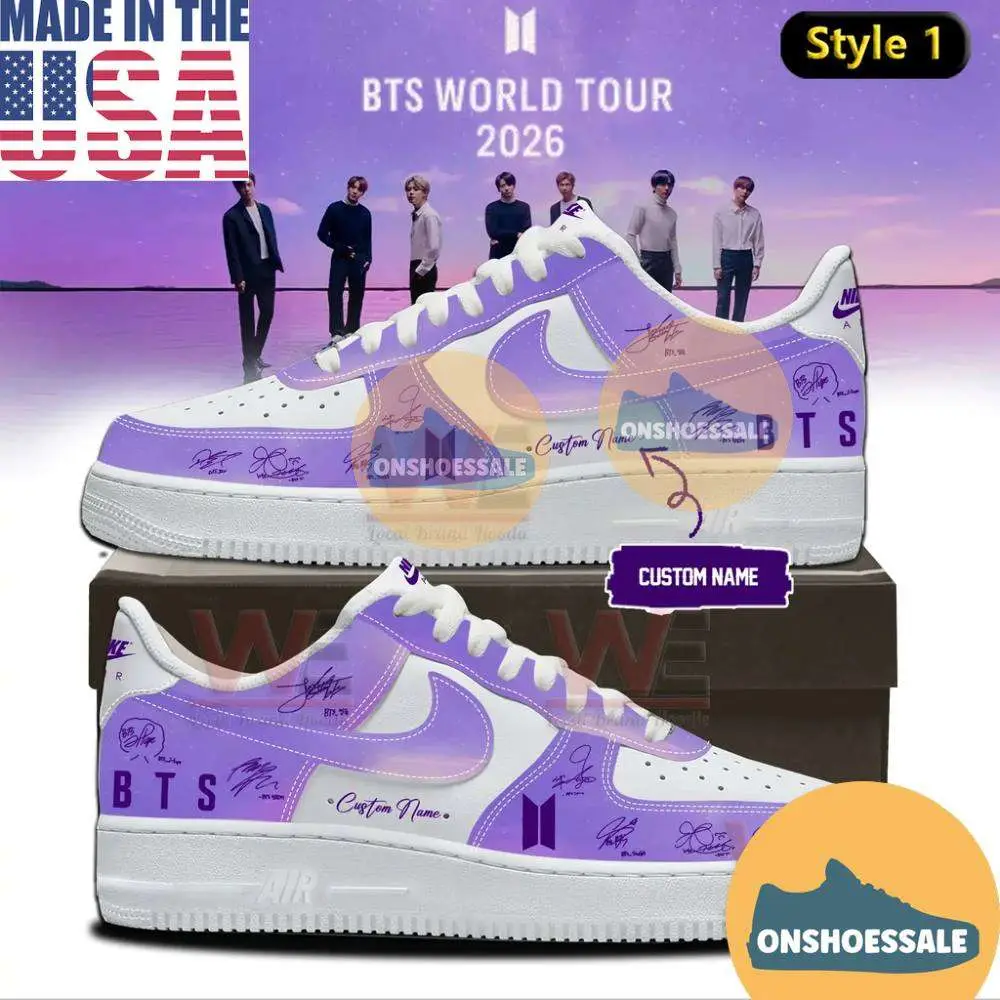 BTS Comeback & World Tour 2026 Signature Air Force 1 Shoes - Best Gift Shoes