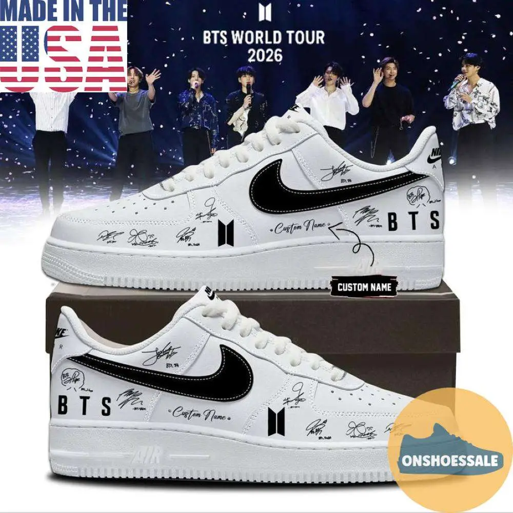 BTS Comeback World Tour 2026 Nike Air Force, Gift For Fans - Best Gift Shoes