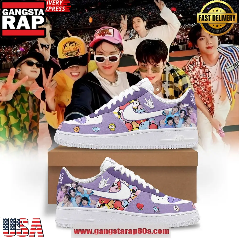 BTS x ARMY Limited Edition Air Force 1 Sneakers Shoes