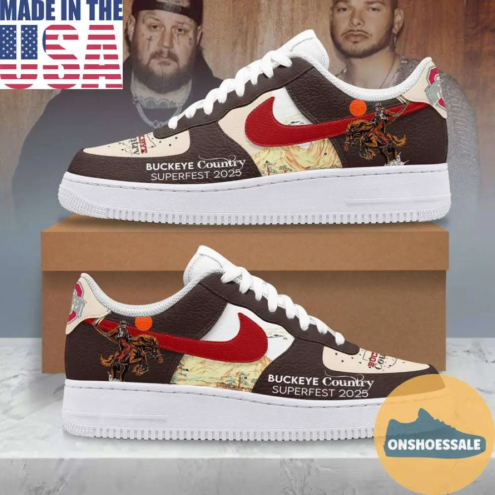 Buckeye Country Superfest 2025 Air Force Shoes, Gift For Fans - Best Gift Shoes