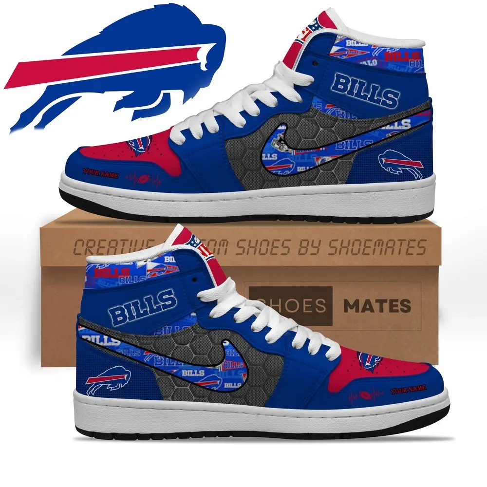 Buffalo Bills AJ1 High Top Shoes