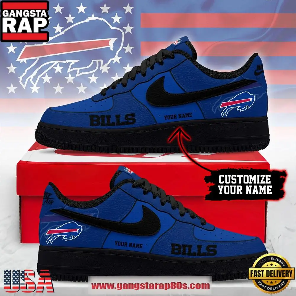 Buffalo Bills New 2026 Version NFL Custom Air Force 1 Running Sneakers Shoes