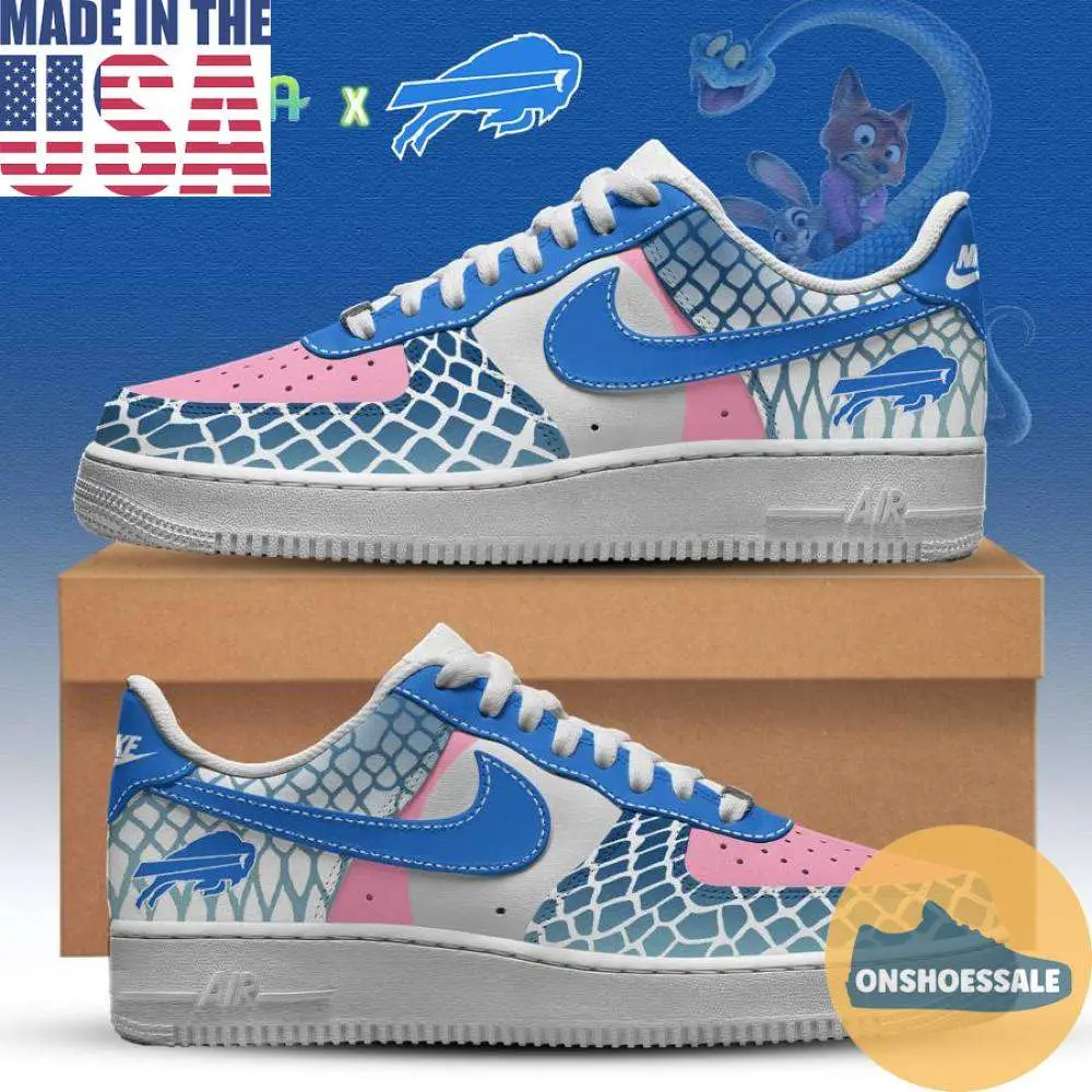Buffalo Bills Zootopia Nike Air Force, Gift For Fans - Best Gift Shoes Buffalo Bills Zootopia Nike Air Force, Gift For Fans - Best Gift Shoes - Image 1
