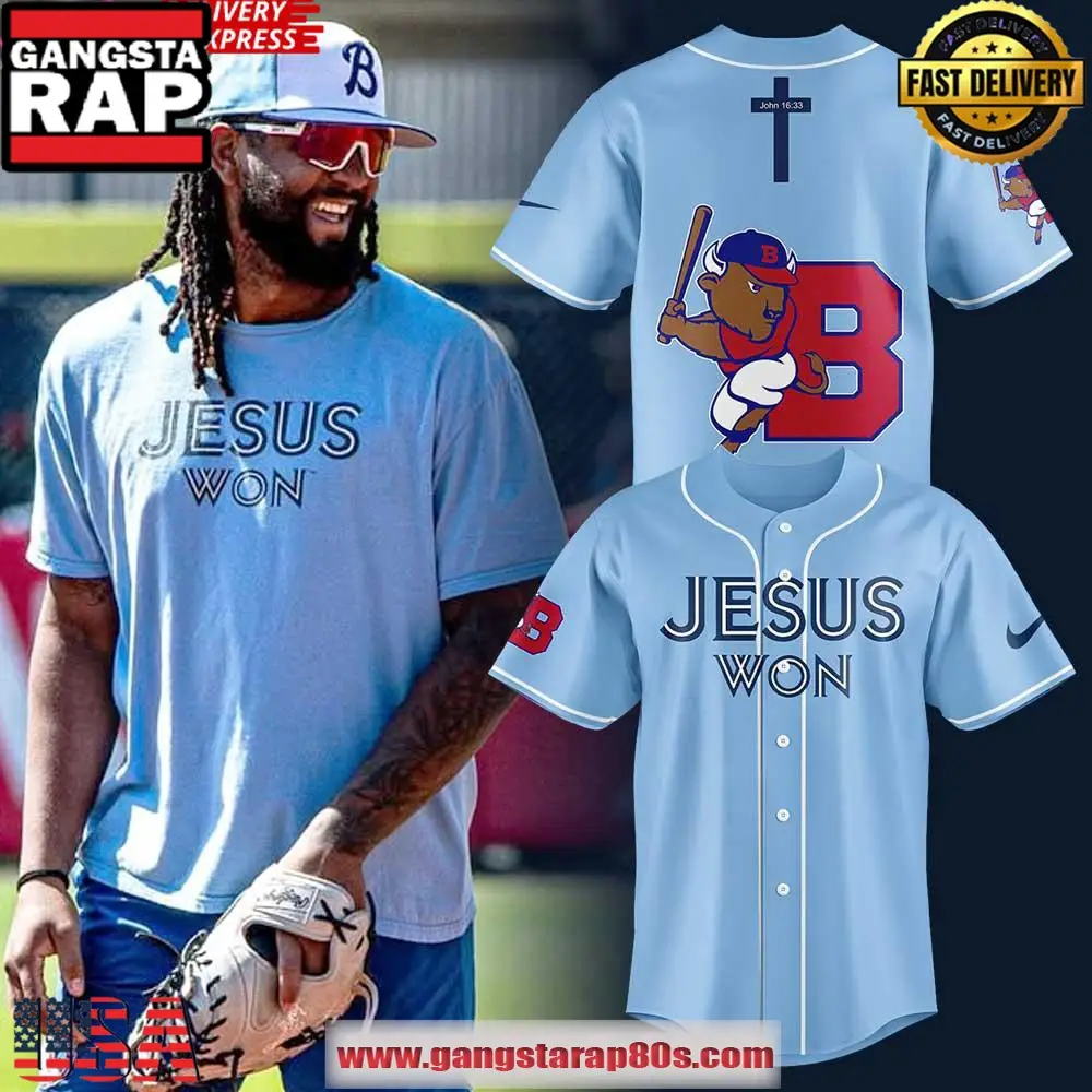 Buffalo Bisons Jesus Won Special Edition Baseball Jersey Shirt Buffalo Bisons Jesus Won Special Edition Baseball Jersey Shirt - Image 1