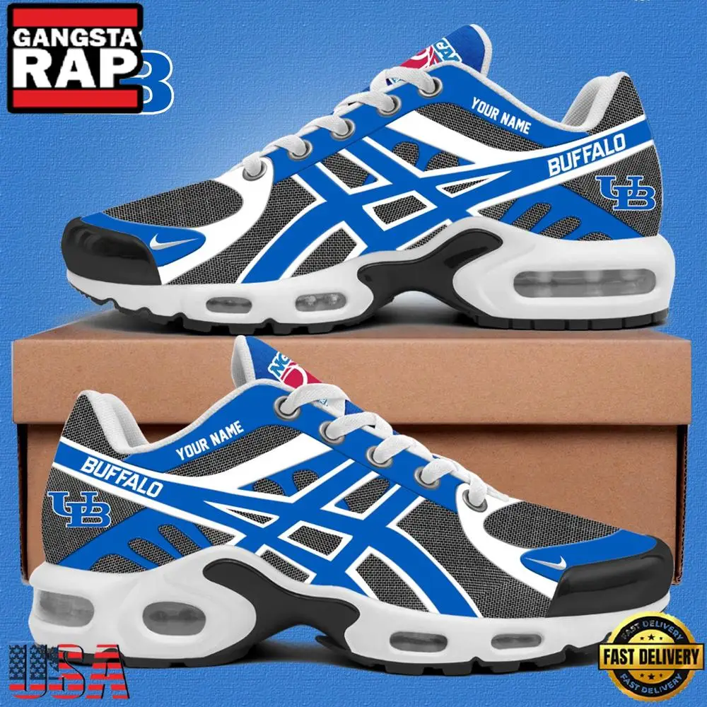 Buffalo Bulls Men’s Basketball 2025 Blue Training Custom Air Max Plus Shoes Running Sneakers